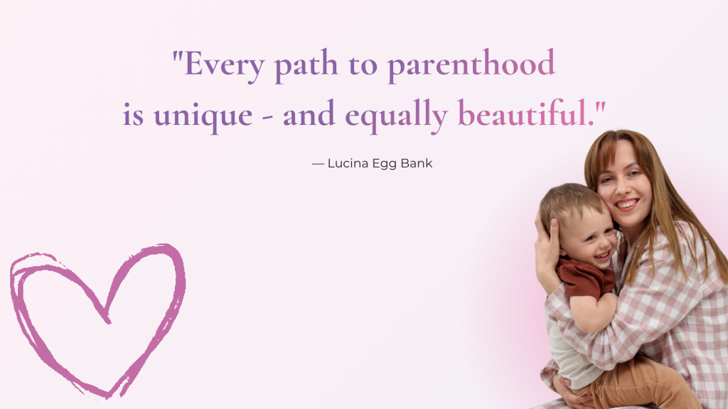 Inspirational quote reading: "Every path to parenthood is unique and equally beautiful."